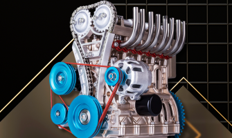 About The Origin Of the TECHING 4-Cylinder DOHC Model Engine