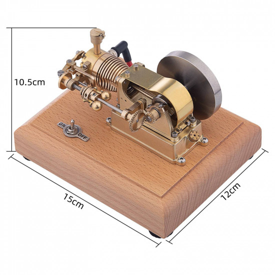 1.6cc miniature horizontal 4 stroke single cylinder gas engine ic engine model with speed limiter m20