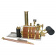 1.85cc single-cylinder double acting vertical steam engine with 200ml boiler model