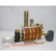 1.85cc single-cylinder double acting vertical steam engine with 200ml boiler model