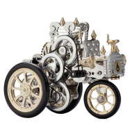 102pcs diy metal revolutionary stirling engine powered 3 wheels car vehicle model a1