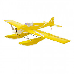 1330mm wingspan seaplane balsa wood electric radio remote control rc aeroplane aircraft airplane kit - yellow