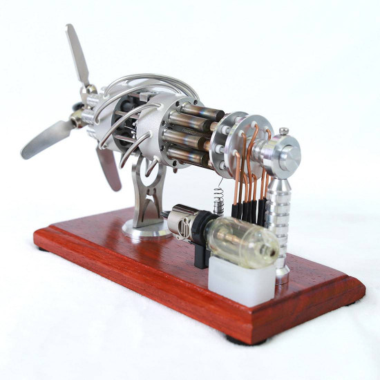 16 cylinder stirling engine model creative motor engine generator toy engine