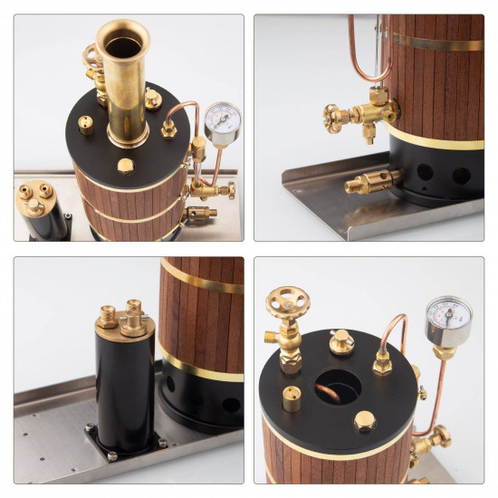 230ml vertical steam boiler model for ship marine steam engine model