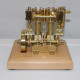 3.7cc two cylinder double acting steam engine model with 200ml steam boiler