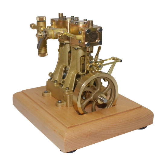 3.7cc two cylinder double acting steam engine model with 200ml steam boiler