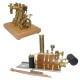 3.7cc two cylinder double acting steam engine model with 200ml steam boiler