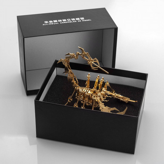 3d metal puzzle scorpion diy model kit detachable 3d jigsaw puzzles