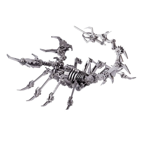 3d metal puzzle scorpion diy model kit detachable 3d jigsaw puzzles