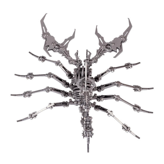 3d metal puzzle scorpion diy model kit detachable 3d jigsaw puzzles