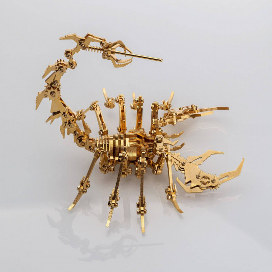 3d metal puzzle scorpion diy model kit detachable 3d jigsaw puzzles