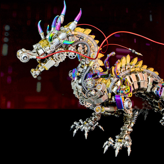 50cm cyberpunk mythical dragon 3d metal puzzle kits 50cm cyberpunk mythical dragon 3d metal puzzle kits