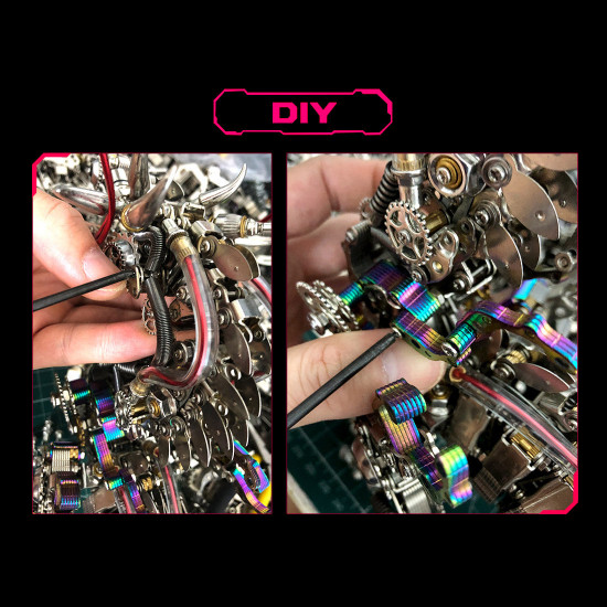50cm cyberpunk mythical dragon 3d metal puzzle kits 50cm cyberpunk mythical dragon 3d metal puzzle kits