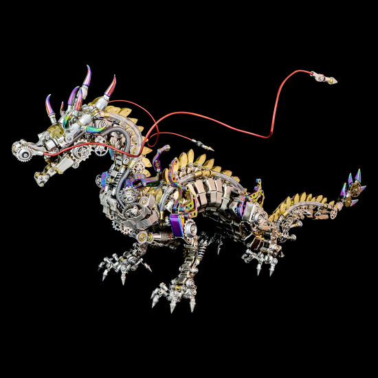 50cm cyberpunk mythical dragon 3d metal puzzle kits 50cm cyberpunk mythical dragon 3d metal puzzle kits