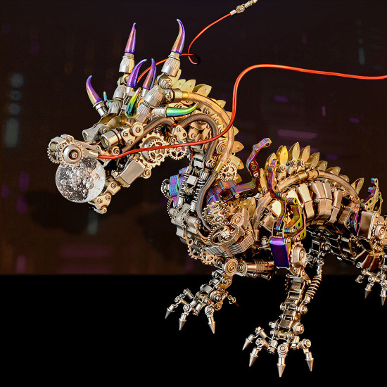 50cm cyberpunk mythical dragon 3d metal puzzle kits 50cm cyberpunk mythical dragon 3d metal puzzle kits