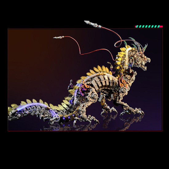50cm cyberpunk mythical dragon 3d metal puzzle kits 50cm cyberpunk mythical dragon 3d metal puzzle kits