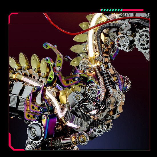 50cm cyberpunk mythical dragon 3d metal puzzle kits 50cm cyberpunk mythical dragon 3d metal puzzle kits