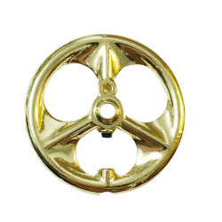 56mm diameter 6mm center bore diy accessory large flywheel for stirling engine model - golden