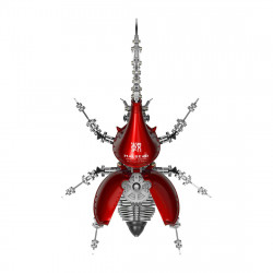 588pcs+ mechanical dynastes large beetle 3d metal model kits -standard version