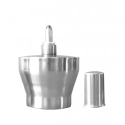 75 x 140mm 450ml anti explosion leak proof stainless steel lab alcohol burner lamp for stirling engine external combustion engine model