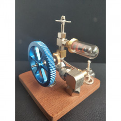 adjustable speed stirling engine model toy with vertical flywheel science experiment