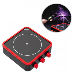 cool tiny bluetooth music tesla coil red frame tc10