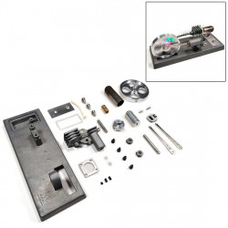 custom assembly γ-type diy luminous flywheel stirling engine kit experiment toy