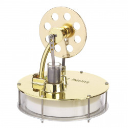 golden metal low temperature powered stirling engine model