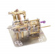 mini v4 brass steam engine model reverse gearbox (without boiler)