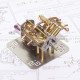 mini v4 brass steam engine model reverse gearbox (without boiler)