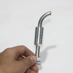 modified muffler with extension pipe for nr200 engine