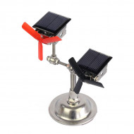 stark solar powered motor model with 2 windmills science experiment toy