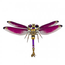 steampunk dragonfly metal model kits for her