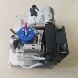 toyan level 15 diy modify methanol engine into gasoline engine  generator with water-cooled radiator device