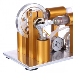 two cylinder stirling engine kit physics experiment generator model
