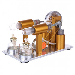 two cylinder stirling engine kit physics experiment generator model