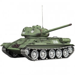 upgrade 1:16 soviet wwii t-34 rc tank model 2.4g military tank