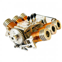 v6 solenoid engine brushless electromagnetic motor model engine